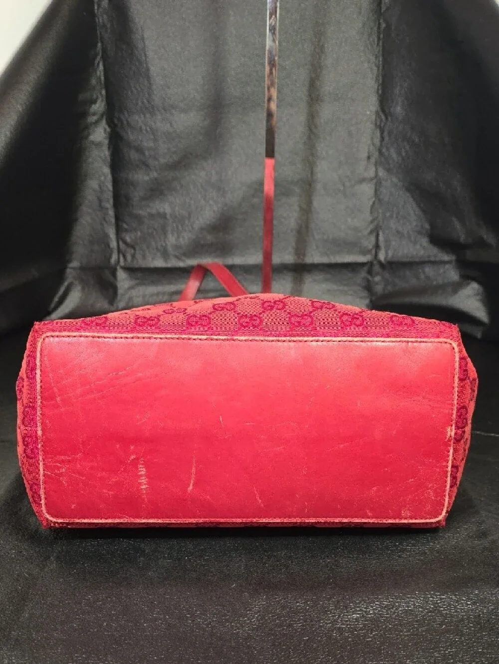 Gucci Red GG Monogram Tote